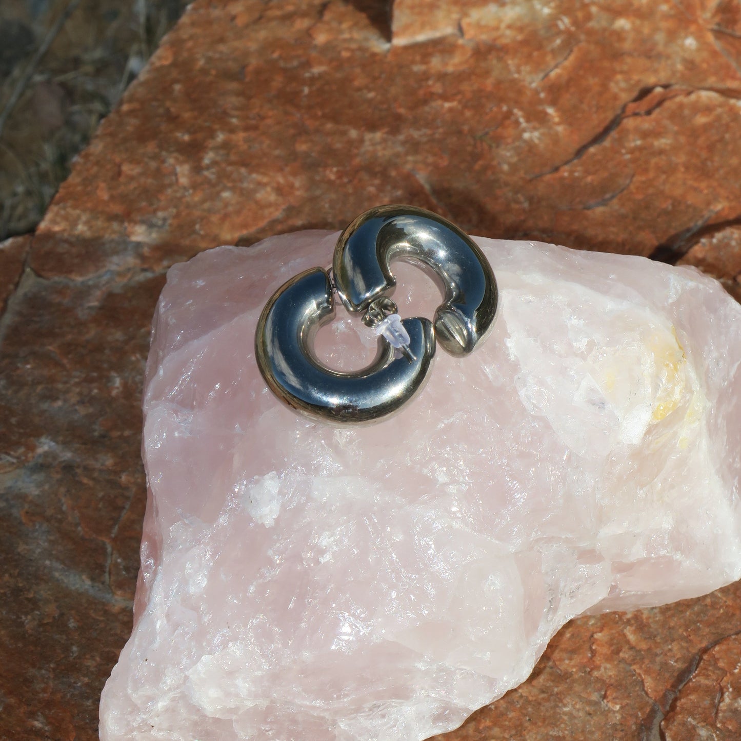 Sterling Silver Chunky Hoops