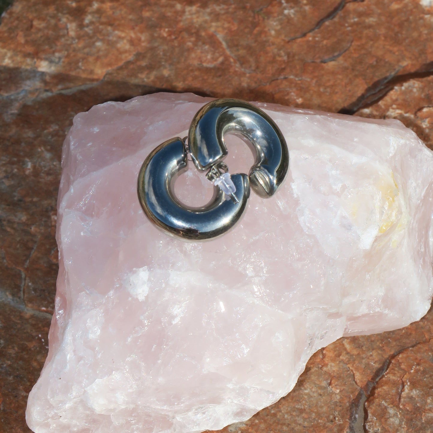 Sterling Silver Chunky Hoops