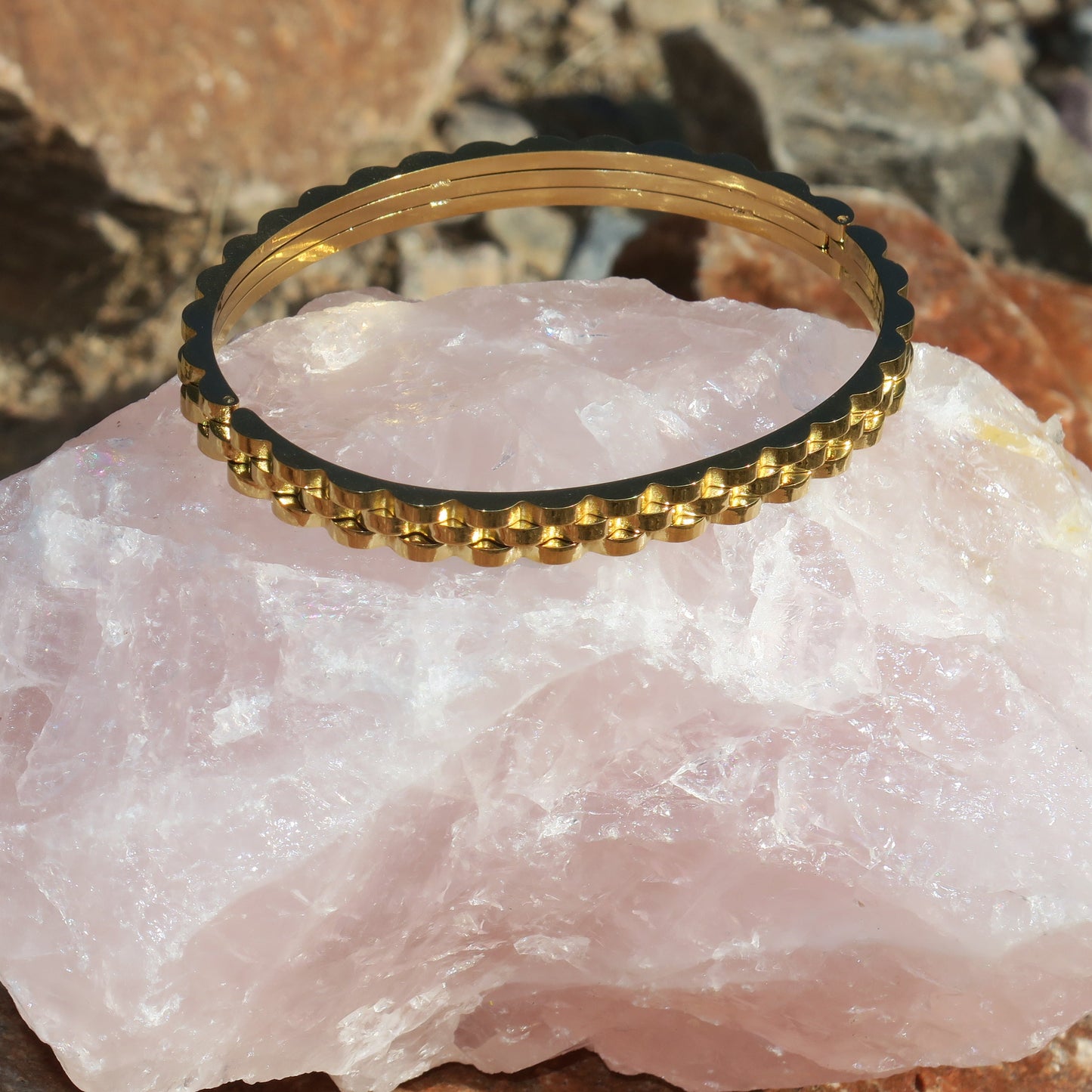 14k Gold Watch Band Bracelet