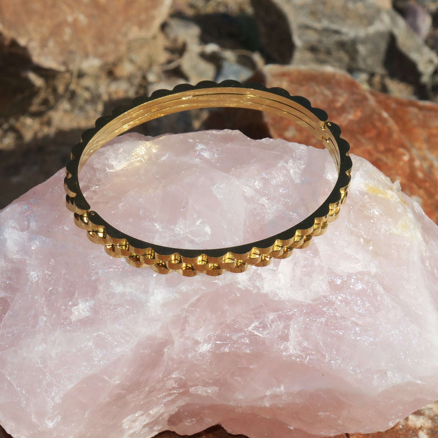 14k Gold Watch Band Bracelet