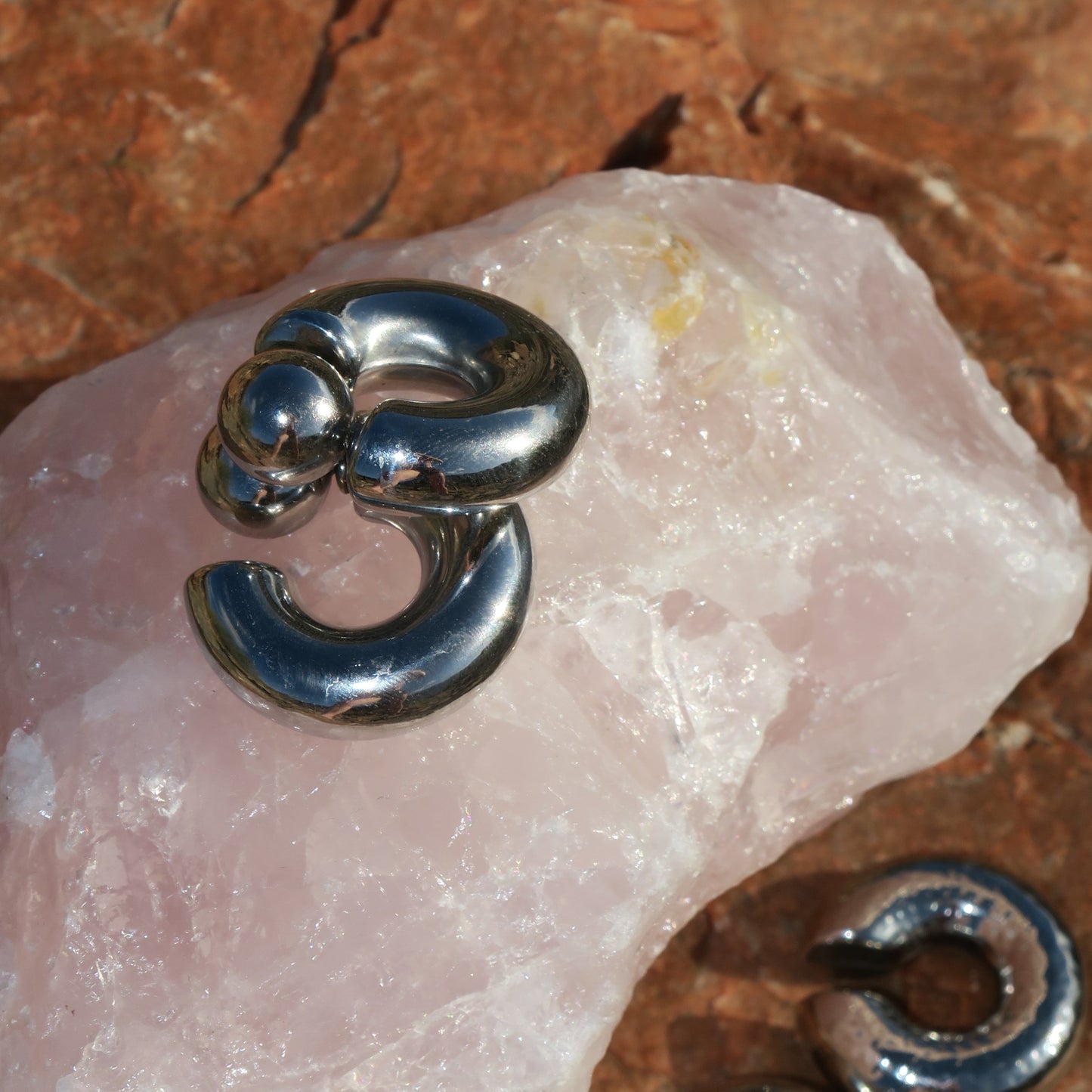 Sterling Silver Eclipse Hoops