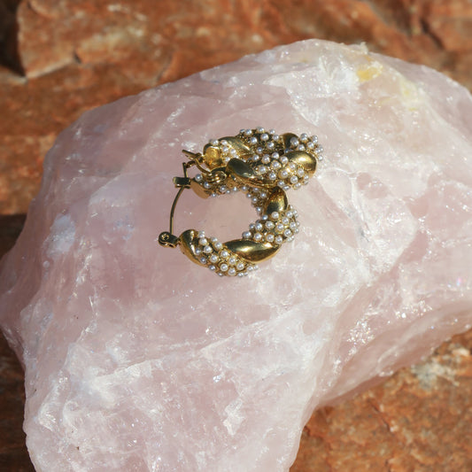 14k Gold Isla Hoops